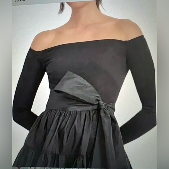 NWT Lauren Ralph Lauren Jersey Taffeta Black Mini Dress Cocktail Party LBD  NYE - mordernwear.com